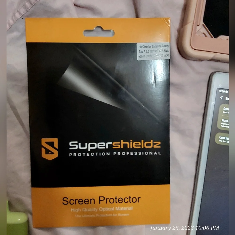 Samsung Tab A w/ CASE & GLASS SCREEN PROTECTORS